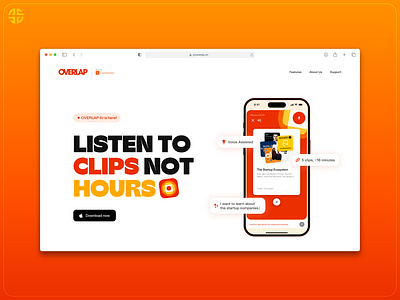 Overlap AI Podcast App – Website Redesign ai ai assistant clips daily news episodes playlist podcast prompt