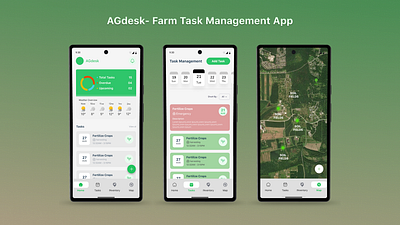 AGdesk- Farm Task Management App Design ui