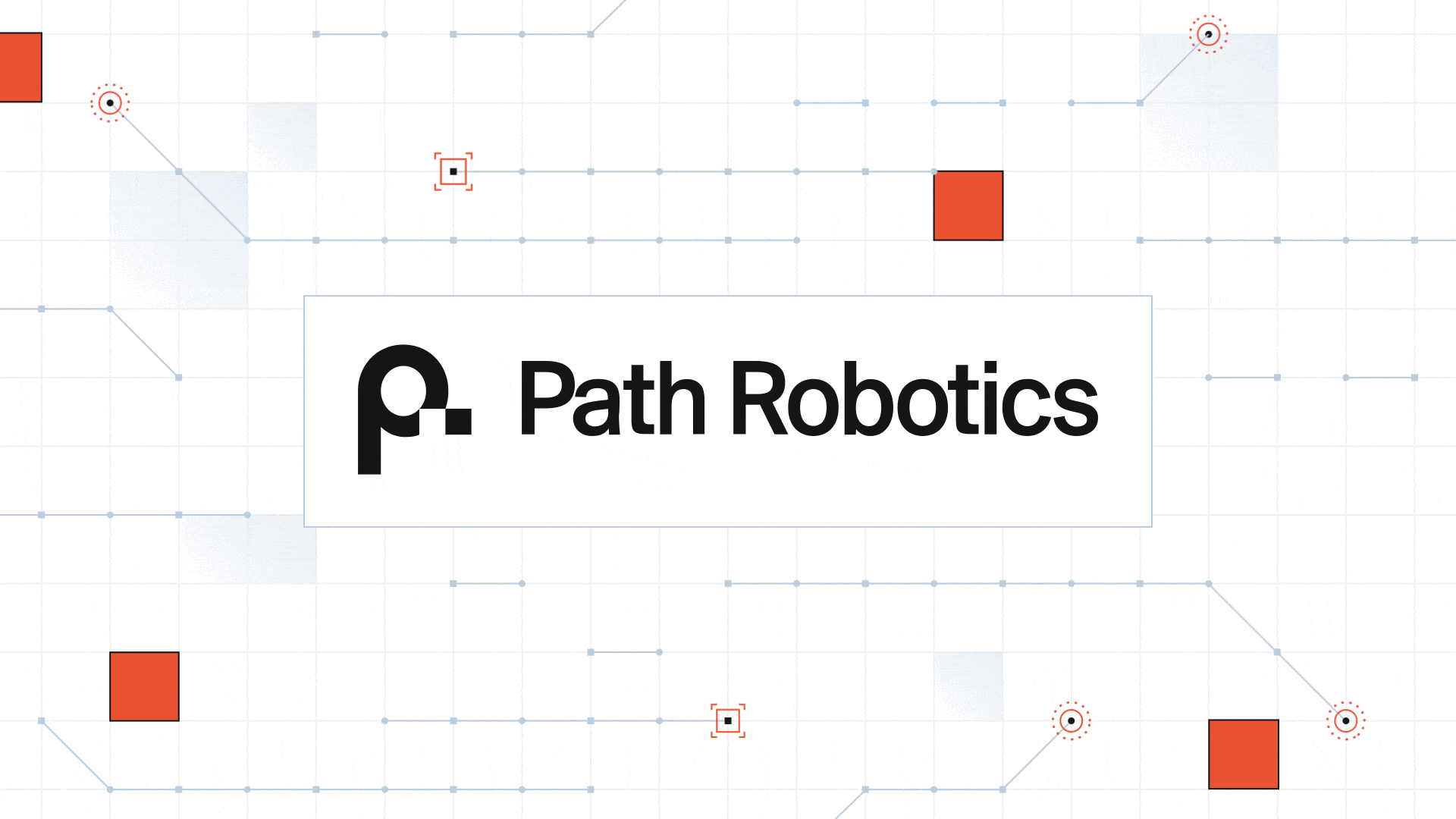 Path Robotics - Introduction accents animation blur branding circles explainer glow grid manufacturing marketing mograph motion graphics orange pulse robotics smart squares technology text typography