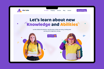 Education Landing Page Design advertising creative education website design education education ui education website kids education kids school website kids website learn learning school school website teaching ui website design