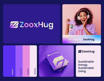 ZooxHug Logo Branding - Visual Identity - Z logo animation artificial brand book brand guideline brand identity branding creative agency design graphic design illustration minimal branding modern need designer print professional logo ui unique visual identity z logo z logo branding