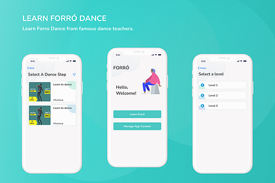 Learn Forro Dance- IOS APP DESIGN ui