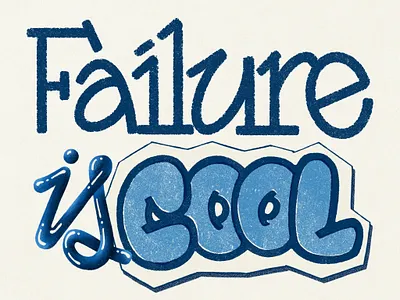 Learn from your mistakes graphic design illustration lettering letters procreate typography