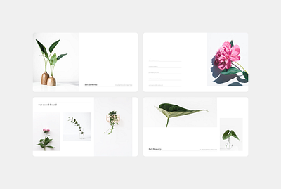 Presentation design | flower shop minimalism nature presentation presentation design