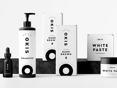 Okis Brow — Branding + Packaging black and white brand design brand identity branding design graphic design logo logo design packaging