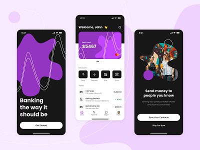 Bank App Concept: UI/UX bank app banking banking app card app finance financial application mobile app mobile bank uiux