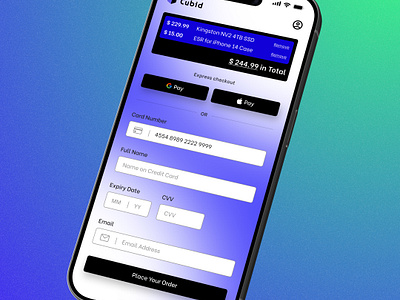 #2 Cubid App - Check Out Page Concept app design branding graphic design ui