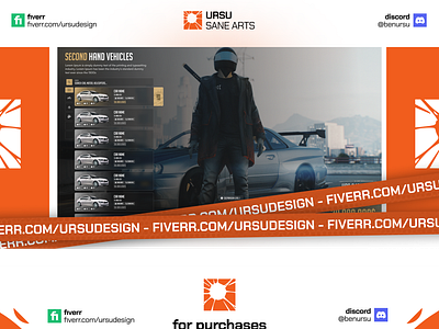 Fivem SecondHand Vehicles UI/UX for GTA V fivem fivem design fivem tasarım fivem ui fivem ui ux fivem vehicle fivem vehicle shop fivem vehicle ui ux