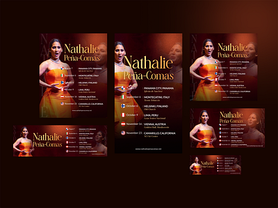 Poster Design - Nathalie Tour, August-November design graphic design logo poster