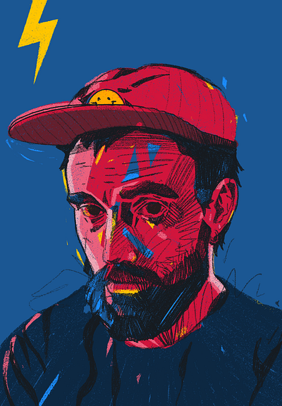 IDLES - Joe Talbot character idles illustration illustrator joe talbot lead singer people portrait portrait illustration procreate rocknroll rockstar rockstar illustrated