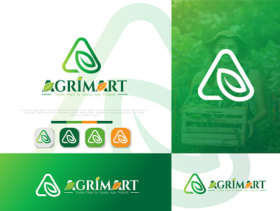 Agrimart Agriculture and Natural Product Logo design agriculture agriculture logo branding minimalistlogo modernlogo natural logo