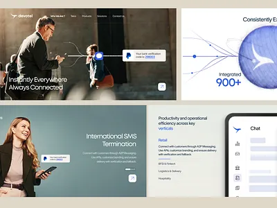 Devotel - Web component design app branding color design illustration iphone logo page ui web