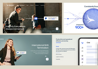 Devotel - Web component design app branding color design illustration iphone logo page ui web