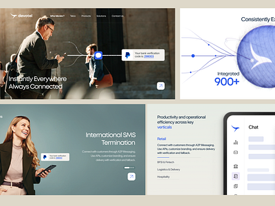 Devotel - Web component design app branding color design illustration iphone logo page ui web