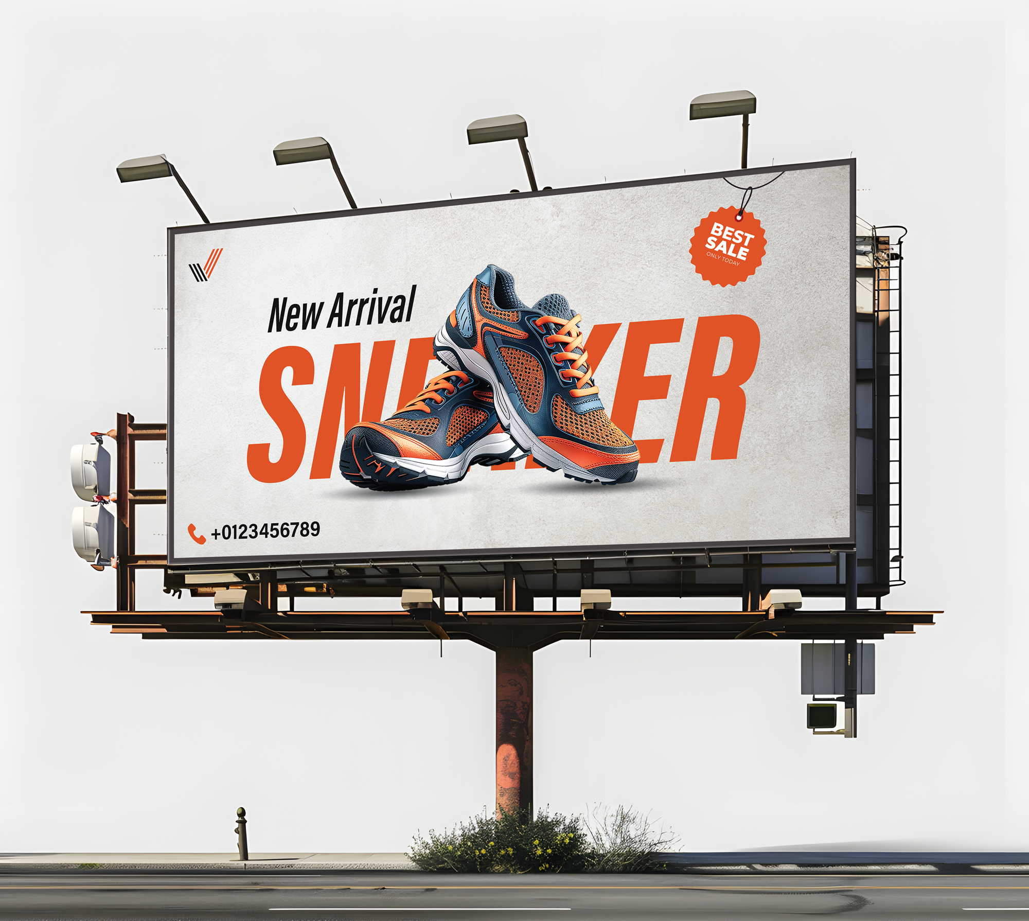 SNIKER BANNER ads advertising banner billboard brand identity branding business corporate creative design graphic marketing modern product product banner professional