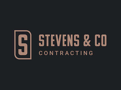 Daily Logo Challenge: Day 45 brand design branding construction logo contractor logo daily logo challenge dailylogochallenge graphic design logo stevens co typography