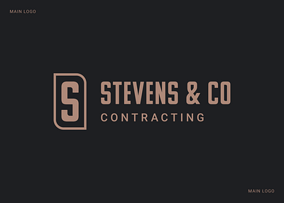 Daily Logo Challenge: Day 45 brand design branding construction logo contractor logo daily logo challenge dailylogochallenge graphic design logo stevens co typography