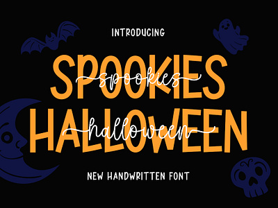 Spookies Halloween black friday boo crafting font cute font halloween handwritten happy halloween monoline octobe script script font spooky