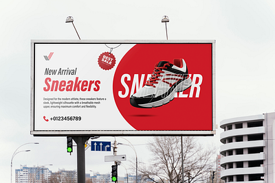 Banner Design - Sneaker banner billboard branding business corporate creative design graphic modern professional retractable signage