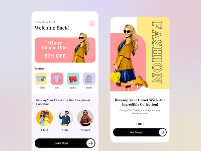 Mobile App Design💃 app ui design design ecomarce app design ecommerce app figma app design figma ui design hero banner illustration landing page minimal mobile app design mobile ui design model design ui ui design ux app design ux design