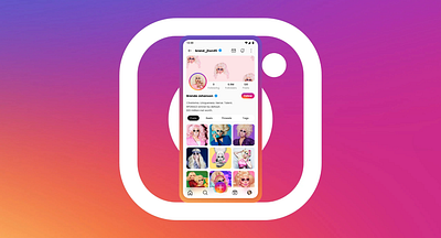 Instagram Redesign Concept — Profile Page concept gradient instagram mobile redesign ui