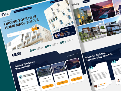 Construction Company Homepage Design ui ux web design