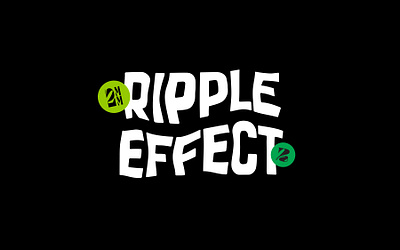 Ripple Effect Type branding custom type graphic design logo ripple ripple effect shopify type typographic typography vector