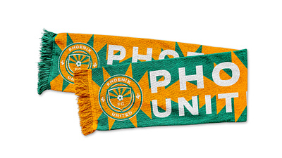 Phoenix United FC Scarf Design arizona brand idendity branding crest design dribbble emblem football graphic design illustration logo logo design mls phoenix soccer soccer brand soccer branding sport sports