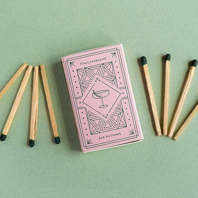 Bar Biltmore Matchbox art deco brand design brand identity cocktails food branding graphic design matchbook matchbox matches restaurant branding vintage design vintage matchbox