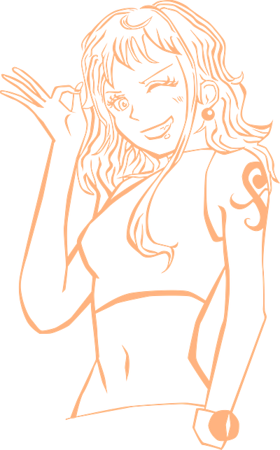 Line art for nami shirt