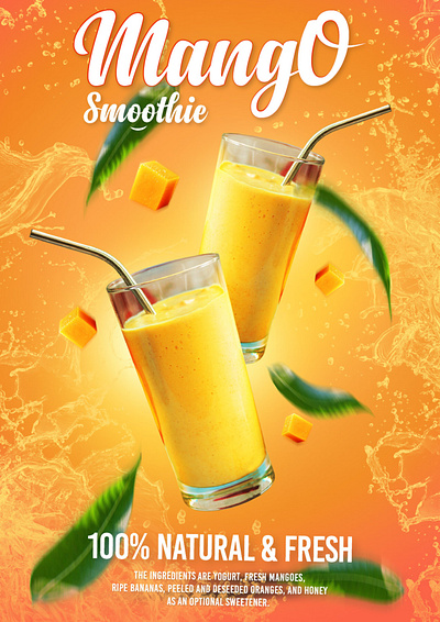 MANGO SMOOTHIE I POSTER DESIGN graphic design posterdesign