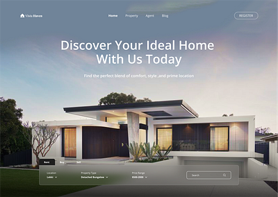 Luxurious real estate website landing page real estate real estate website ui ui dsign uiux uiux design ux ux design web dsign website design website ui