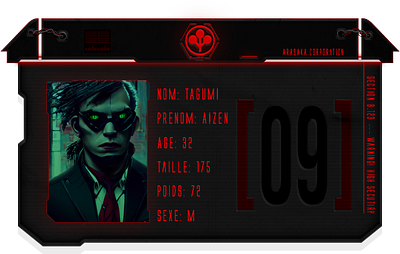 [UI] CYBERPUNK ROLEPLAY - ID CARD TEMPLATES cyberpunk graphic design photoshop roleplay ui