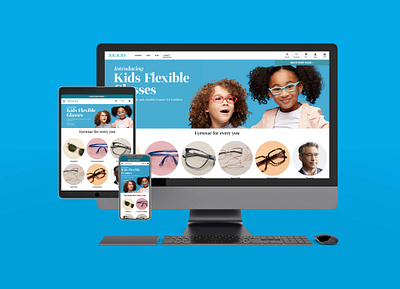 Zenni - Kids Flexible Glasses ad campaign art direction branding graphic design illustration ui web design