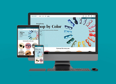 Zenni - Shop By Color art direction email design graphic design landing page marketing campaign photography retouching ui visual design