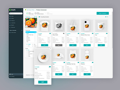 All Over Print - Application Design for printing on any surface app ui ux web design