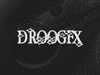 DROOGFX apparel branding design digital graphic design identity illustration james lano logo pixel streetwear