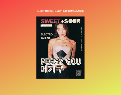 Magazine Cover Design: Peggy Gou branding graphic design ui