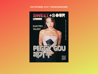 Magazine Cover Design: Peggy Gou branding graphic design ui