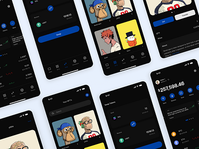 Crypto Wallet UI cryptoappdesign cryptowalletui productdesign ui uiux uiuxdesign