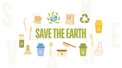 Save The Earth bamboo colors earth planet recycle reduce reusable reuse save