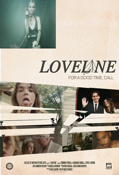 "LOVELINE" - Film Poster graphic design