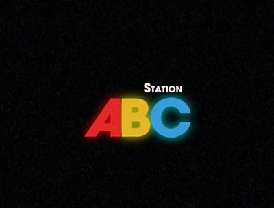 Station ABC (Retro Graphics) after effects animation design