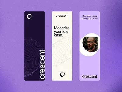 Crescent | Digital Ads bank banking brand branding design finance fintech identity illustration logo people typography ui web