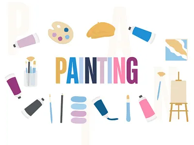 Painting clipart colorful colors fun learn paint painting student study