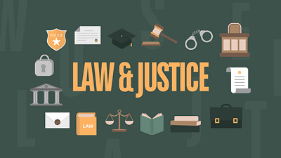 Law & Justice collage colors court justice law learn lesson student study