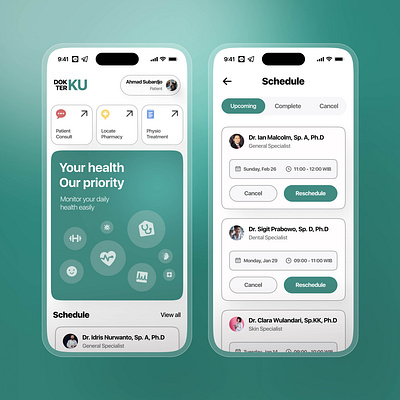 DokterKu - Health Care App figma mobileapp ui ux website
