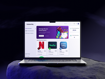 Subscriby A Subscription Management Web Application Dashboard accessible design app dashboard dashboard ui subscription subscription management ui ui design ux web app web application web design website