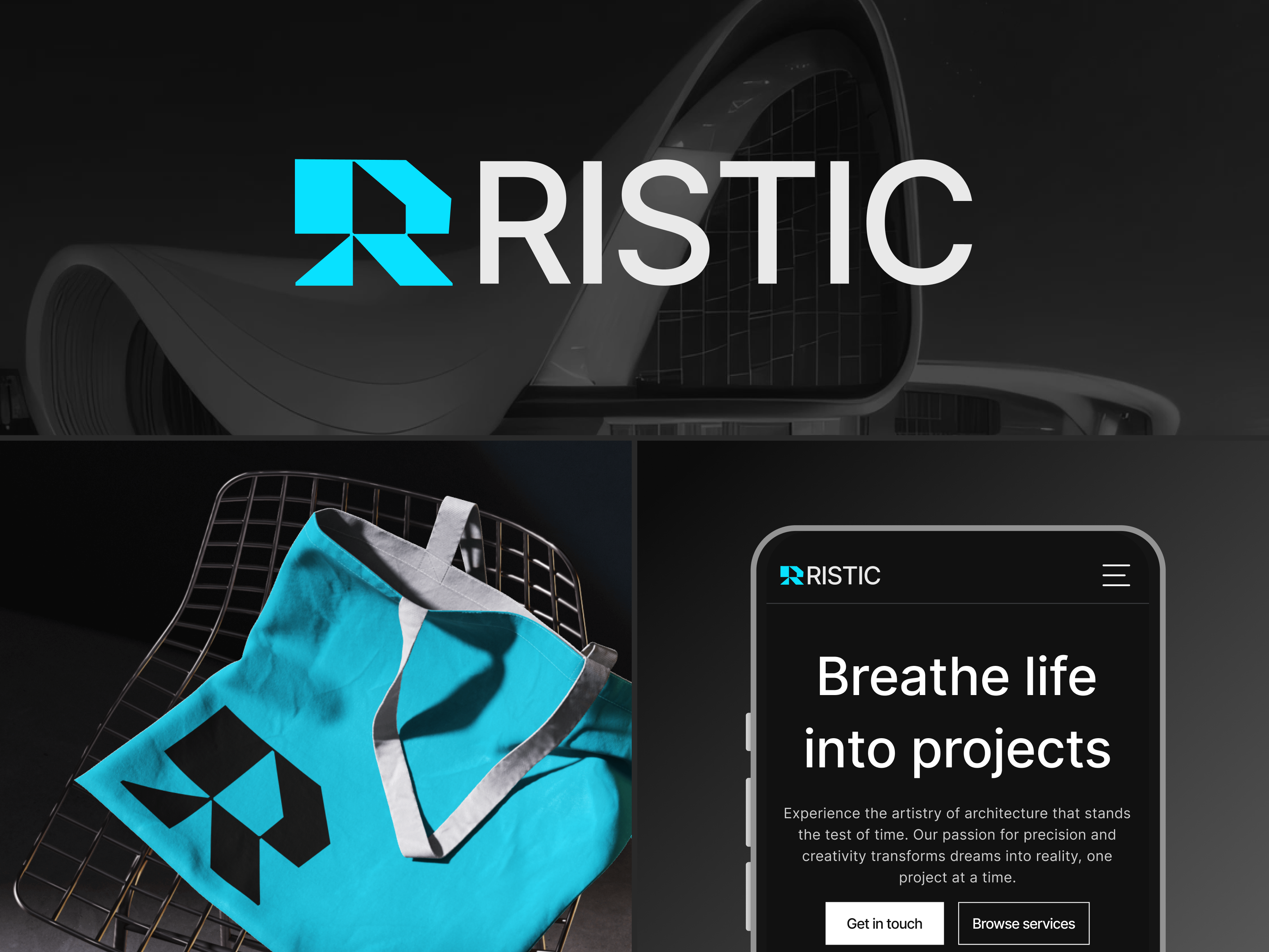 Ristic - Architecture website architecture typography ui ux website