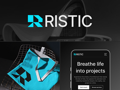 Ristic - Architecture website architecture typography ui ux website